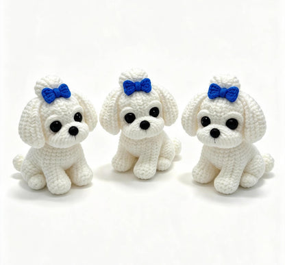 Maltese Dog With Bow