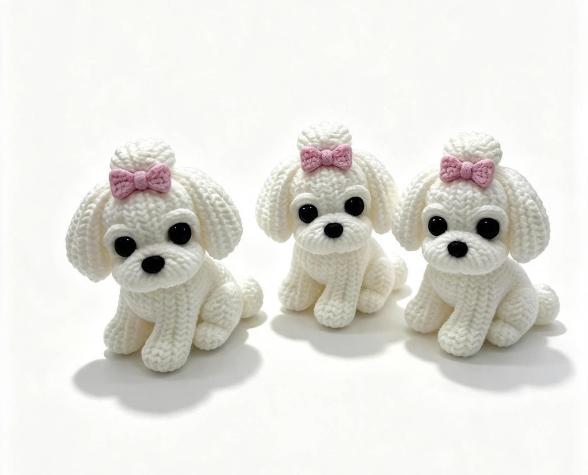 Maltese Dog With Bow