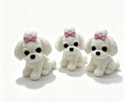 Maltese Dog With Bow