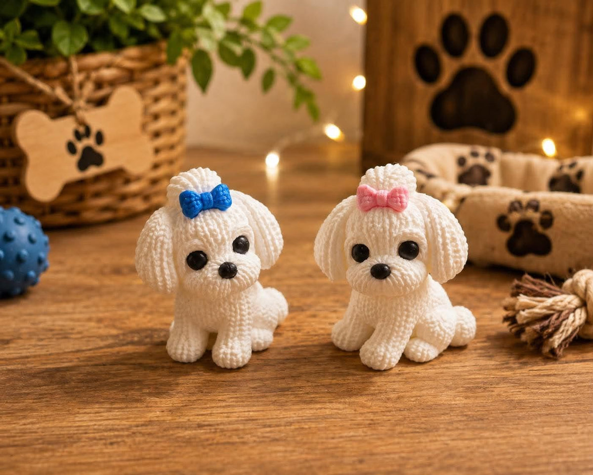 Maltese Dog With Bow