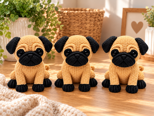 Knitted Pug