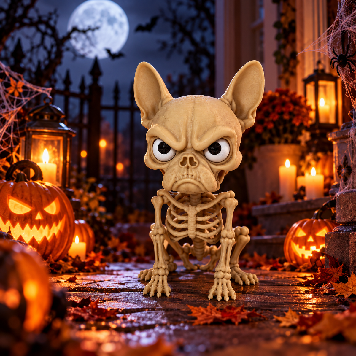 Grumpy Monsters Bone Dog