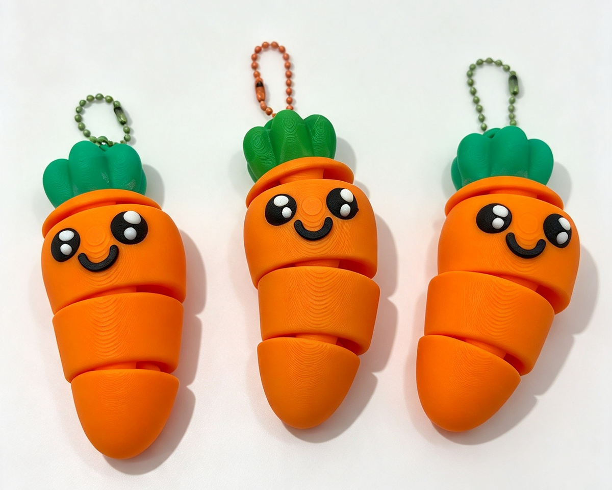 Flexi Carrot Keychain