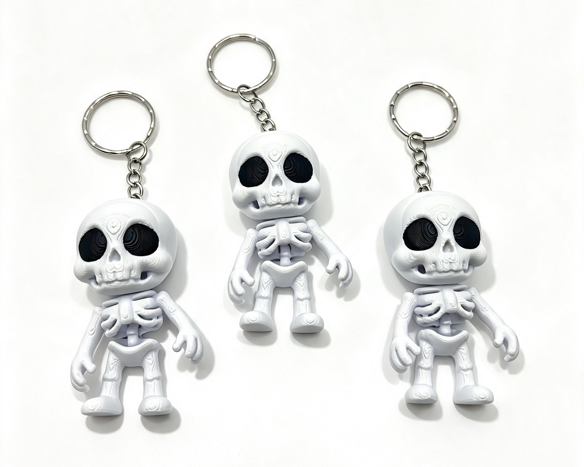 Flexi Skeleton Keychain