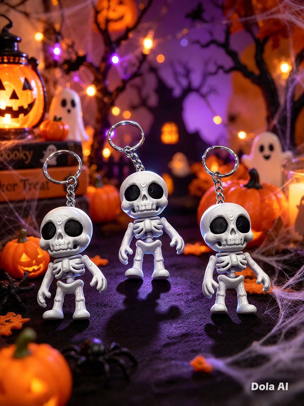 Flexi Skeleton Keychain